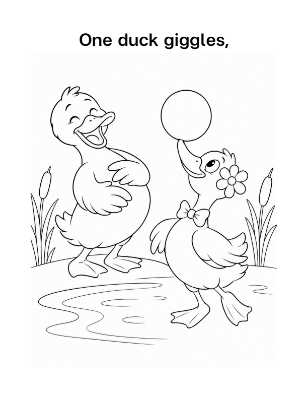 A cheerful duck from A Flock of Feelings